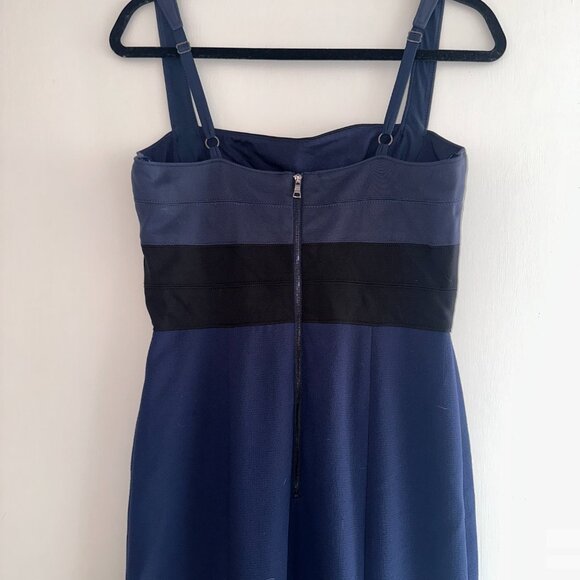 BCBG | BCBCMAXAZRIA Arabella Navy and Black Dress | Floor Length Gown - Picture 7 of 7
